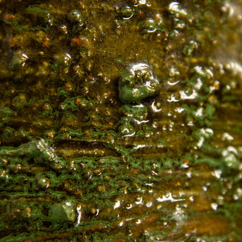 Vintage 1960’s MCM Bitossi Aldo Londi Rimini Green Pottery Vase # 001/35 - Picture 12 of 13